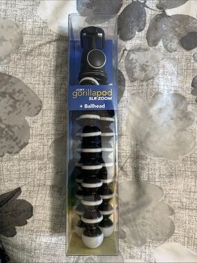 Joby Gorillapod SLR-Zoom + Ballhead — Black & White Flexible Tripod